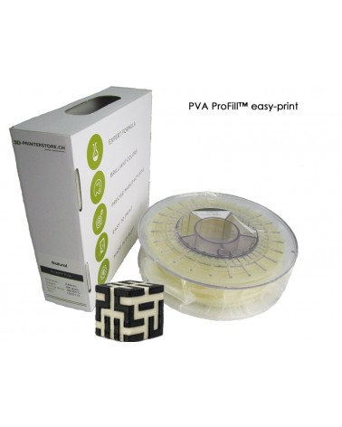 PVA ProFill easy-print Filament 1.75mm soluble dans l'eau 0.5kg