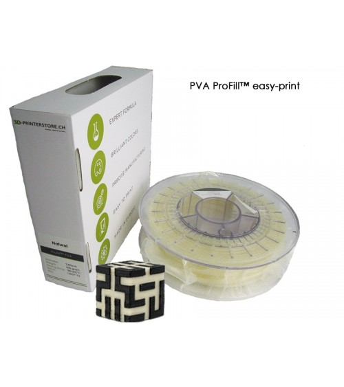 PVA ProFill easy-print Filament 2.85mm soluble dans l'eau 0.5kg