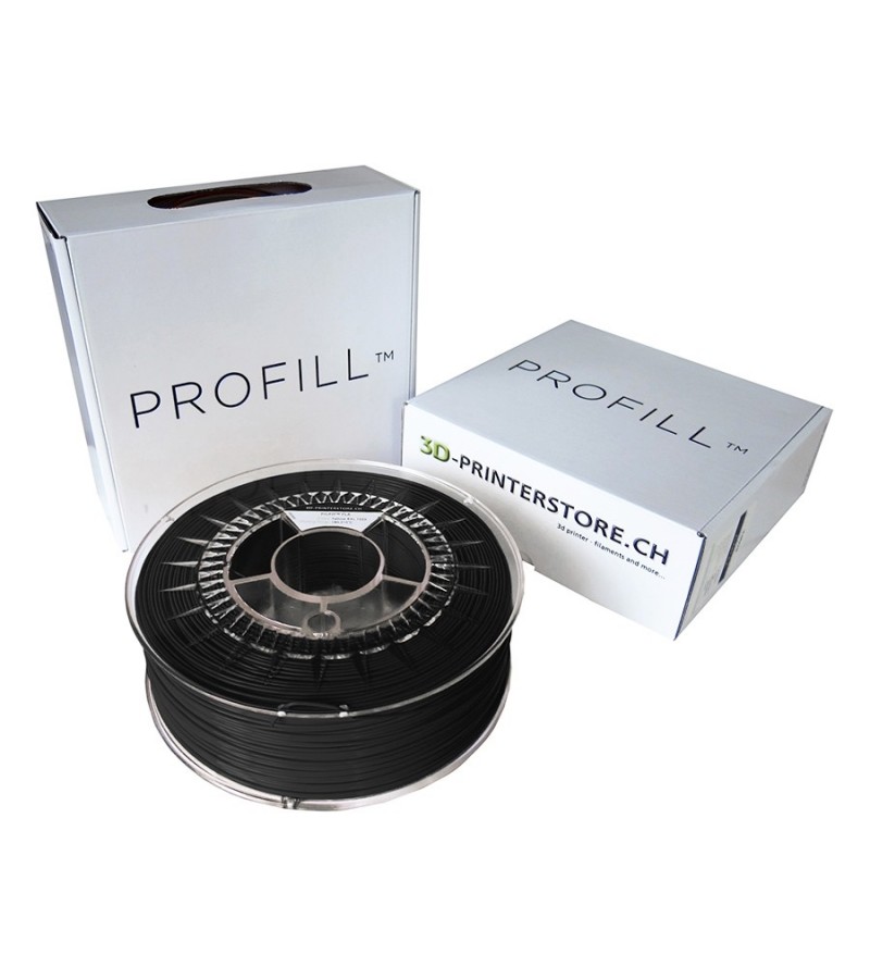PLA ProFill Filament 1.75mm 1 kg couleur noire emballage