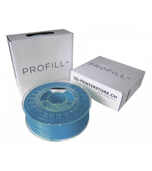 PLA ProFill Filament 1.75mm 1 kg bleu ciel emballage