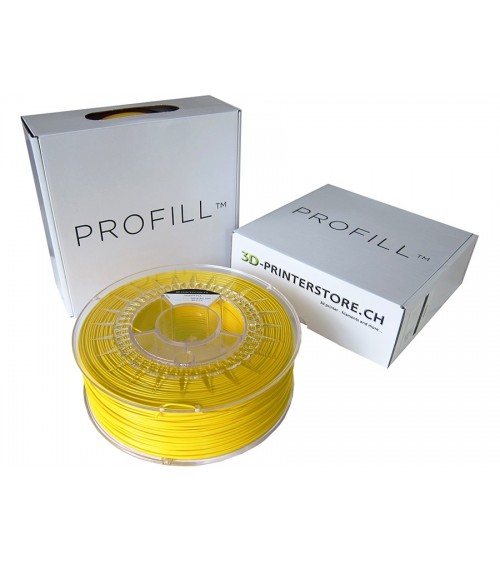 PLA ProFill Filament 1.75mm 1 kg jaune emballage